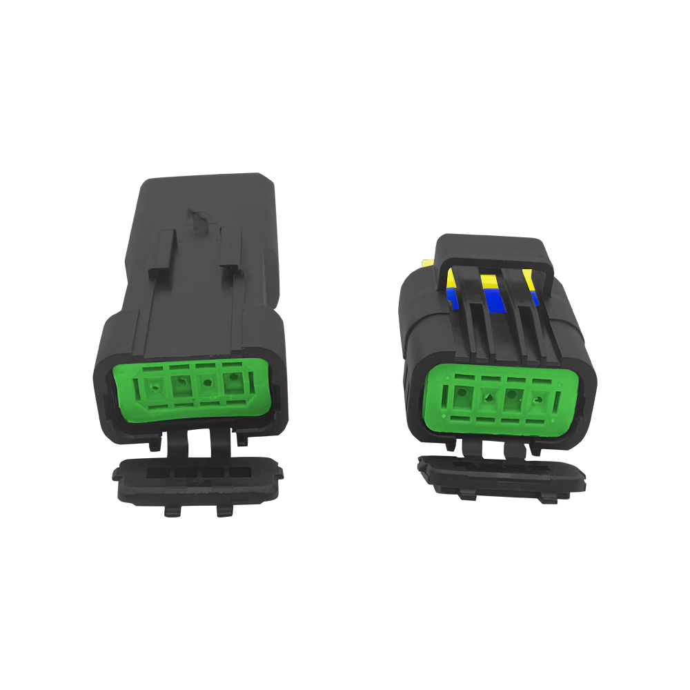 2-hole waterproof automobile connector